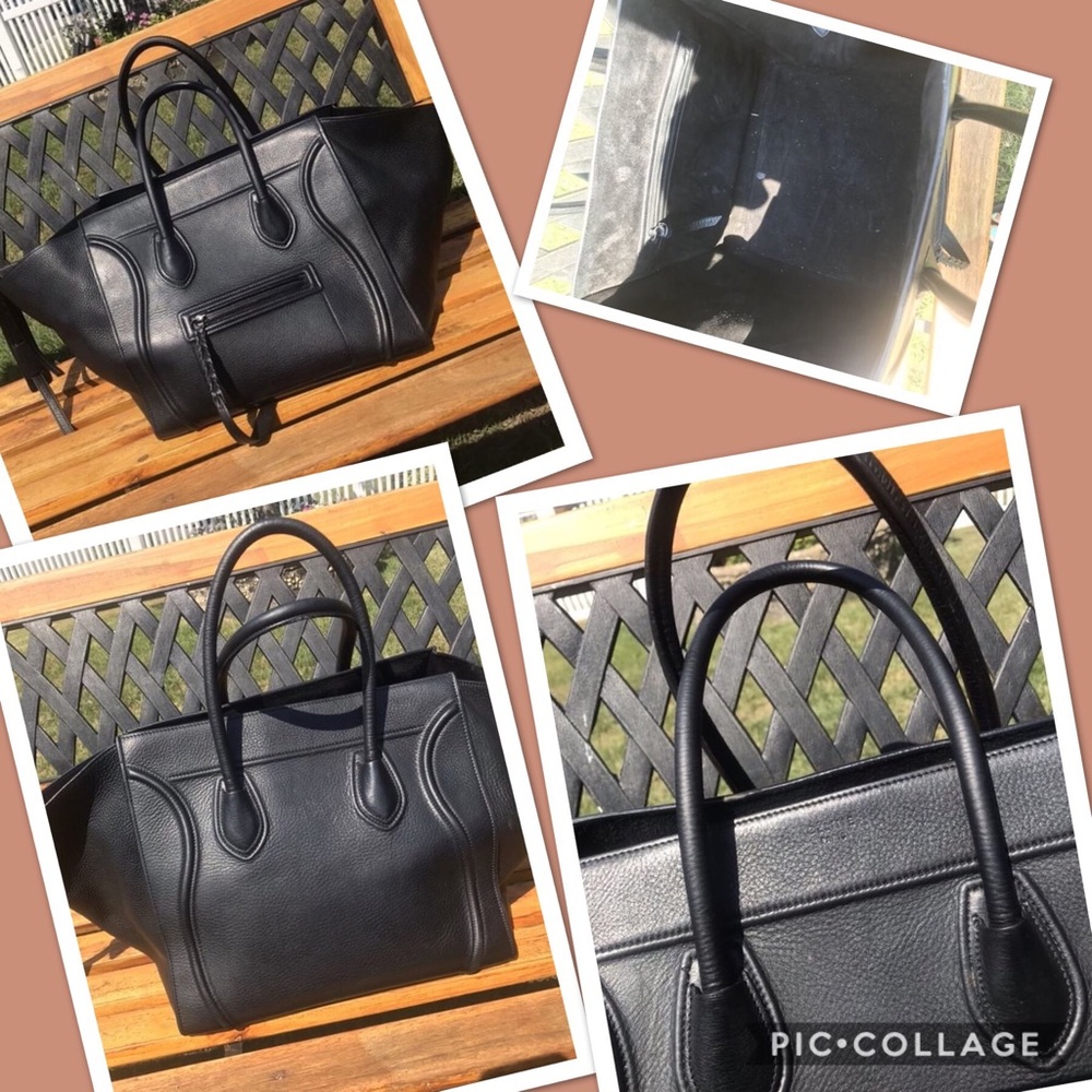 Céline Luggage Smooth Medium Black bag - Picture 7 of 7